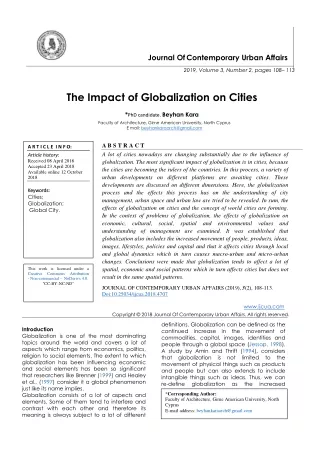 journal of contemporary urban affairs