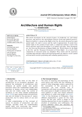journal of contemporary urban affairs
