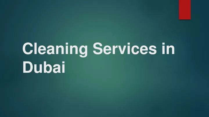 cleaning services in dubai