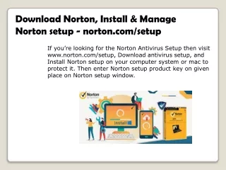 download norton install manage norton setup