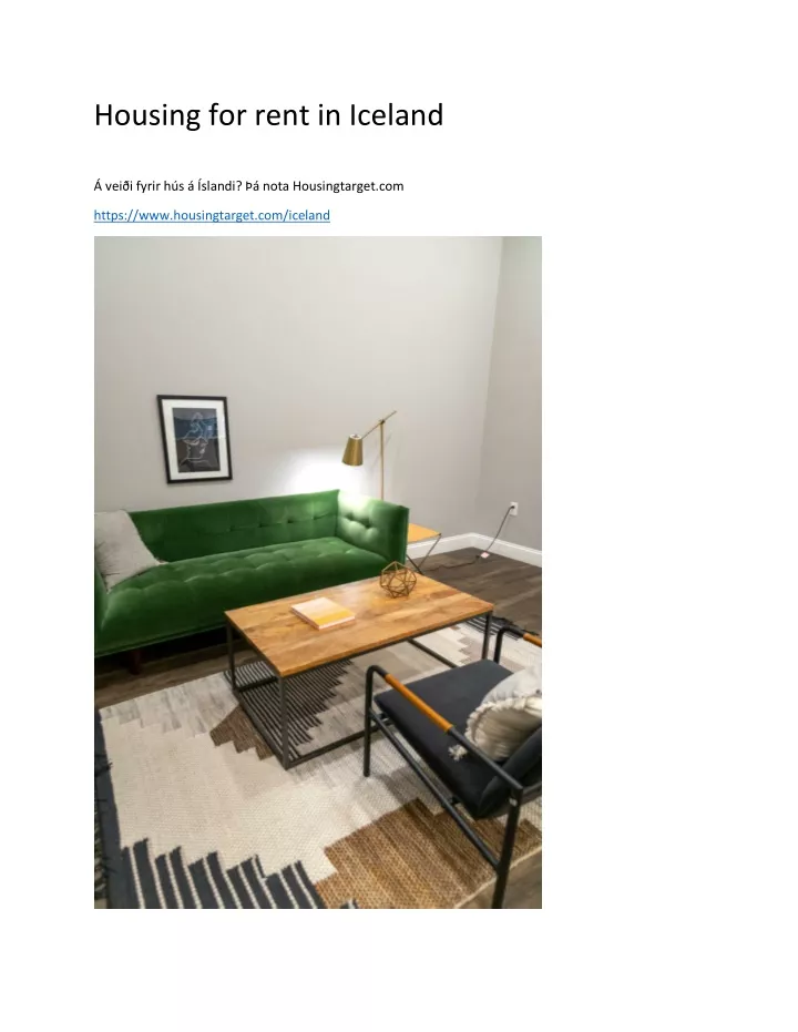 housing for rent in iceland