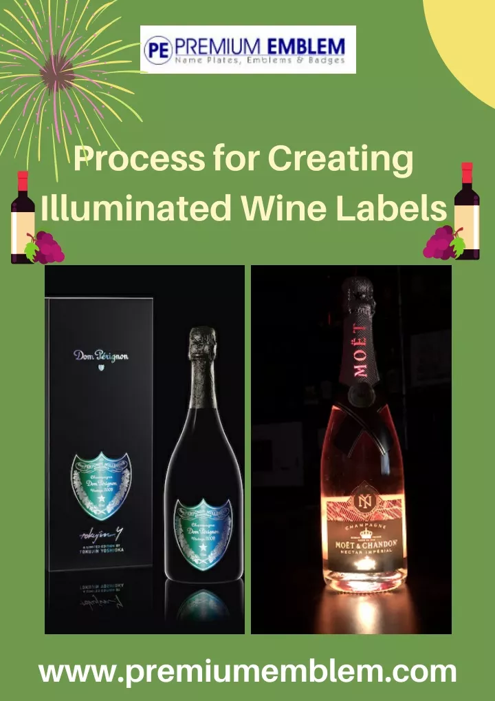 process for creating illuminated wine labels