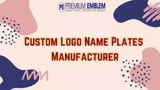Metal Die Cast Nameplates Manufacturers and Suppliers | Premium Emblem