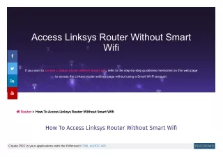 Ppt How To Configure Linksys Wifi Extender Powerpoint Presentation