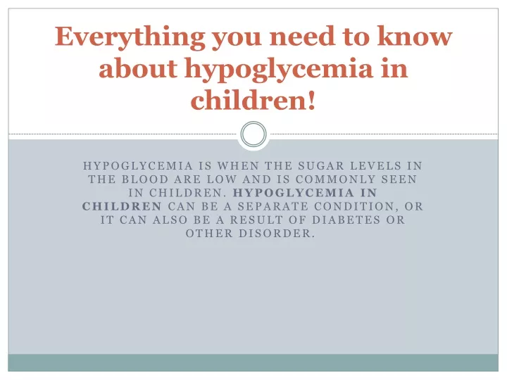 everything you need to know about hypoglycemia