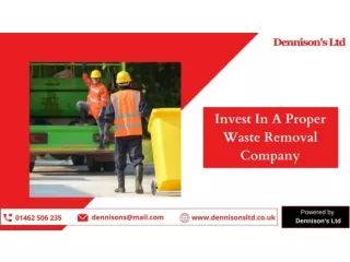 Invest In A Proper Waste Removal Company