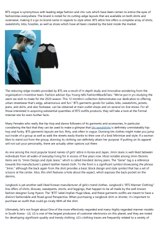 bts vogue is synonymous with leading edge fashion