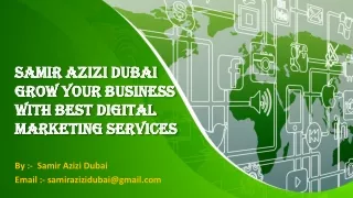 Samir Azizi Dubai Staff Is Google Analytics And Also Pay Per Click Accredited