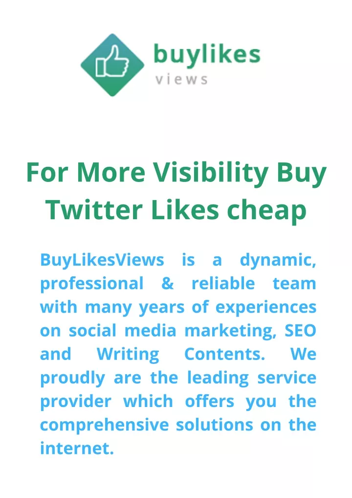 for more visibility buy twitter likes cheap