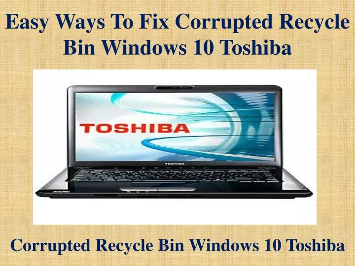 easy ways to fix corrupted recycle bin windows