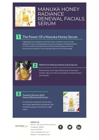 Best Manuka Honey Facial Serum - India