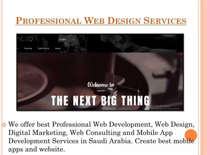 professional web design services