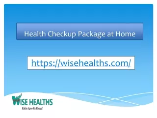 Health Checkup Package at Home