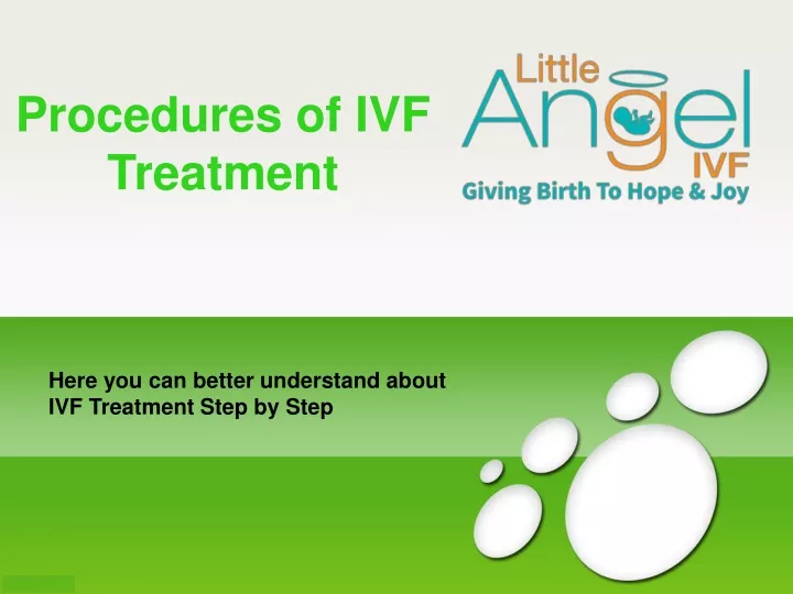 PPT - Procedures Of IVF Treatment PowerPoint Presentation, Free ...