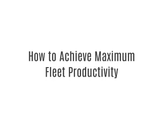 Fleet Management Solutions