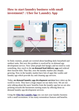 how to start laundry business with small