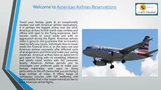 welcome to american airlines reservations