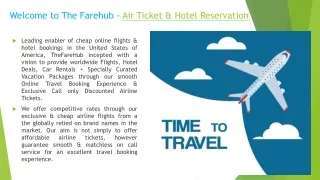 Cheap Flights Ticket Reservations