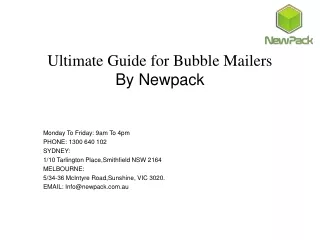 Buy Bubble Mailer Online