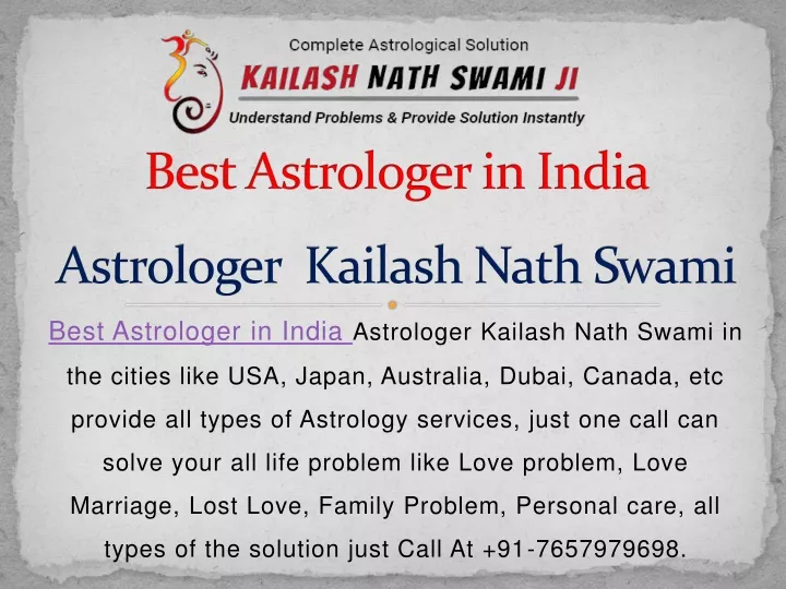 best astrologer in india astrologer kailash nath swami