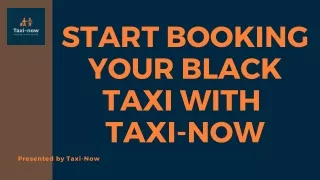 Start Booking Safe And Secure London Black Taxi