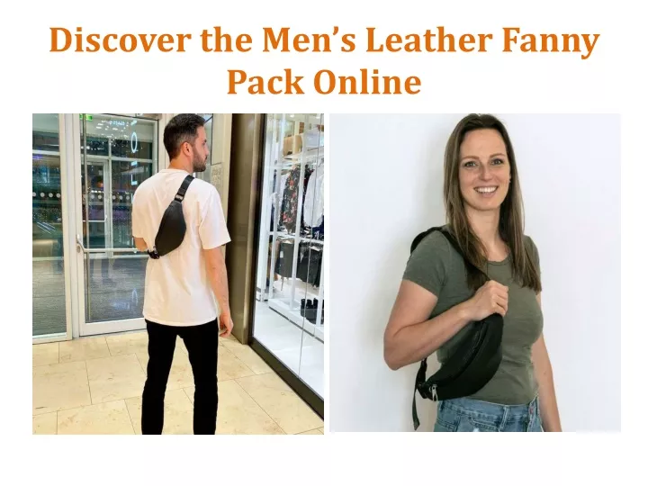 discover the men s leather fanny pack online