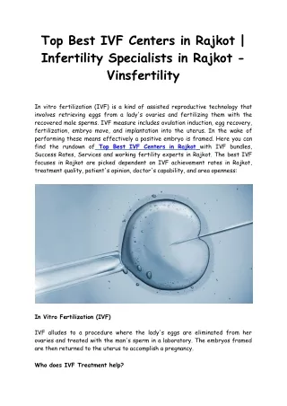 top best ivf centers in rajkot infertility specialists in rajkot vinsfertility
