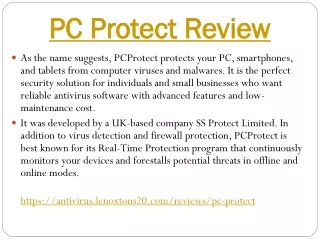 pc-protect Antivirus Reviews