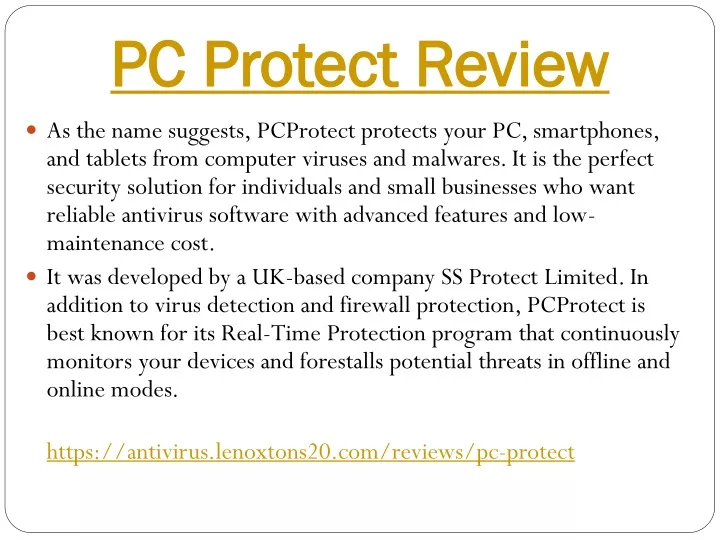 pc protect review