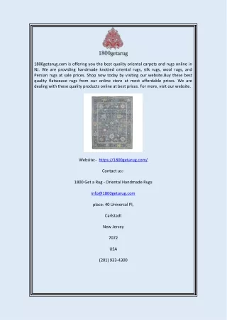 1800getarug com is offering you the best quality