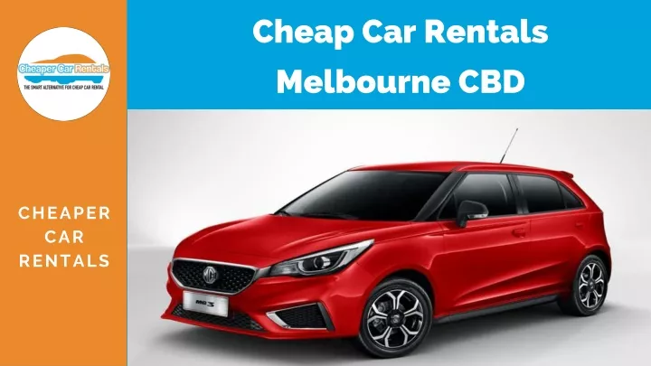 cheap car rentals melbourne cbd
