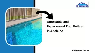 Affordable and Experienced Pool Builder in Adelaide