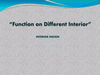 Andrew Callejo - Function on Different Interior