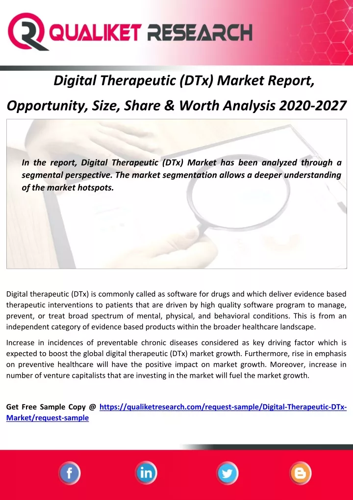 digital therapeutic dtx market report