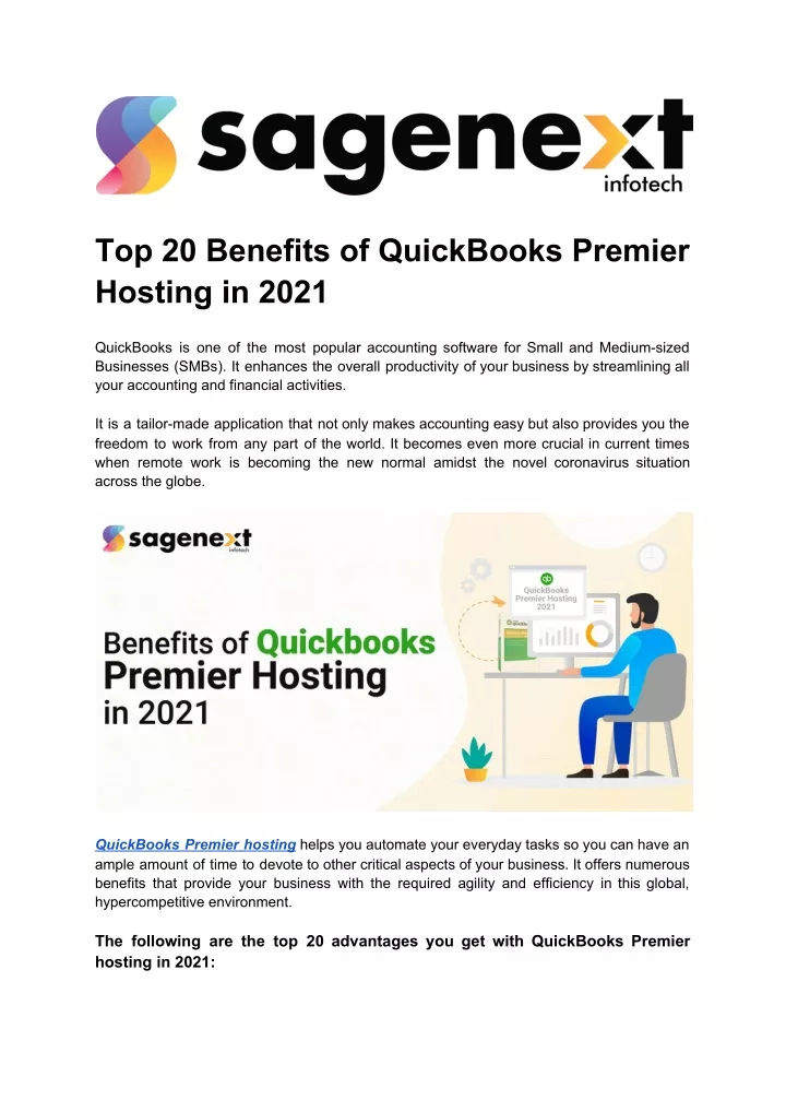 top 20 benefits of quickbooks premier hosting
