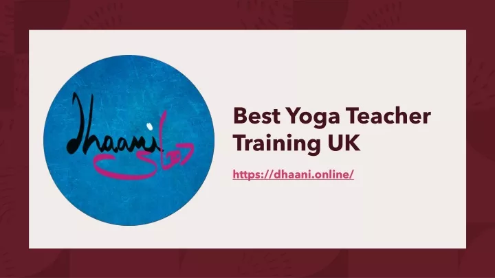 best yoga teacher training uk