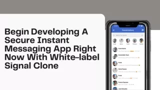 Begin Developing a Secure Instant Messaging App Right Now With White-label Signal Clone