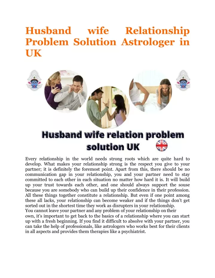 husband wife relationship problem solution astrologer in uk