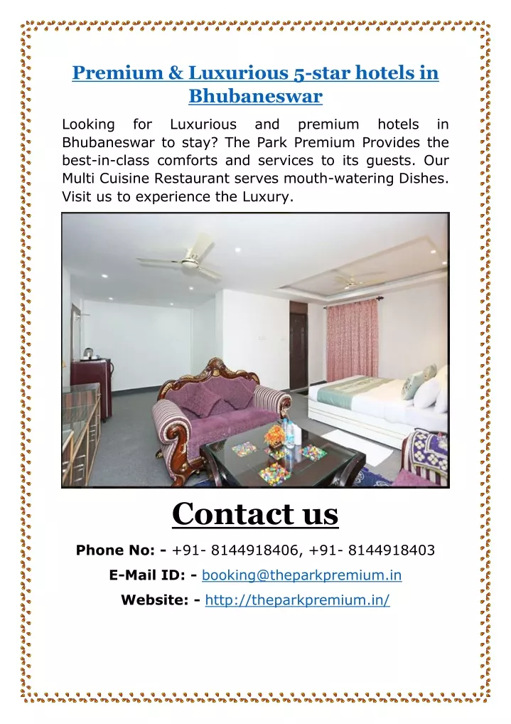 premium luxurious 5 star hotels in bhubaneswar