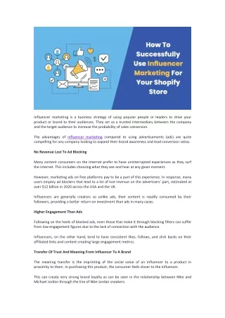 influencer marketing is a business strategy