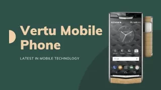 Vertu Mobile India