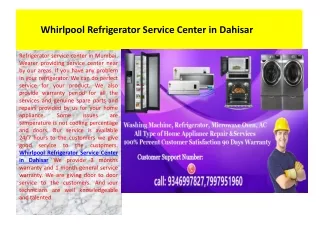 whirlpool refrigerator service center in dahisar