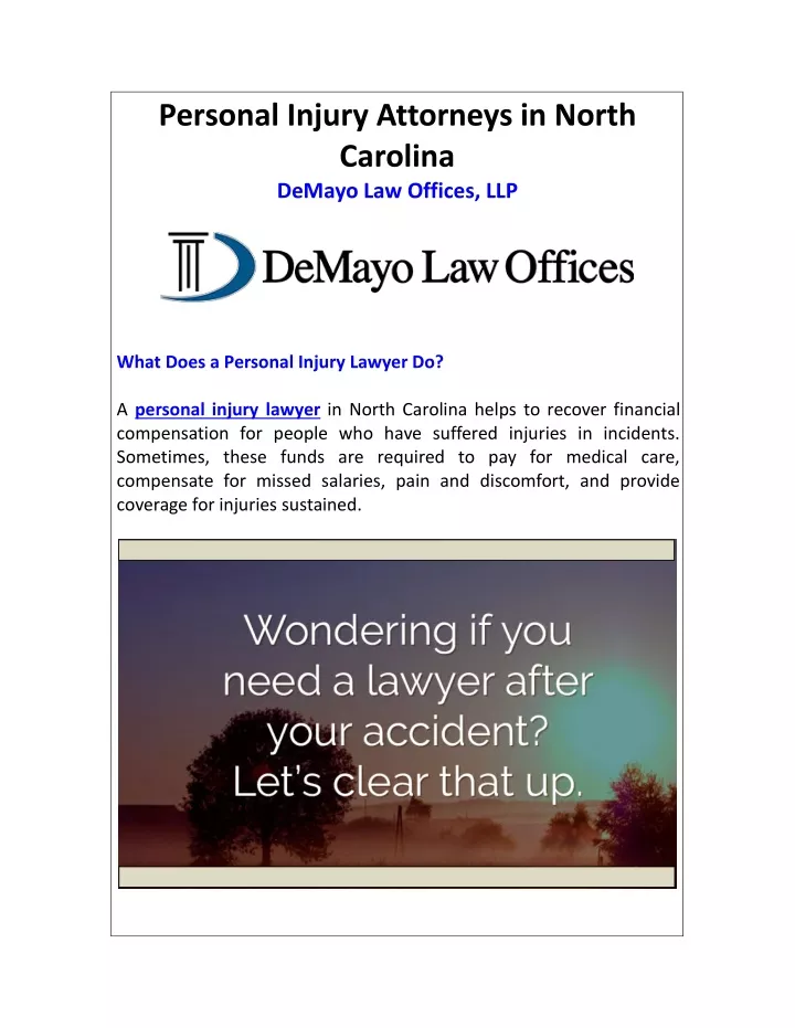 personal injury attorneys in north carolina