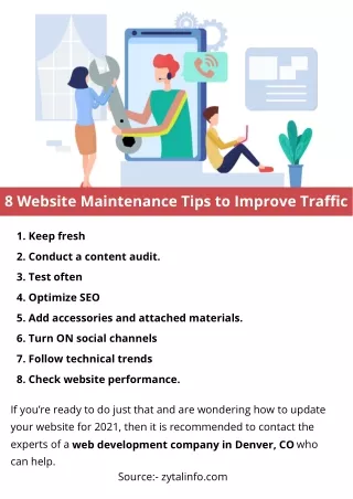 8 website maintenance tips to improve traffic
