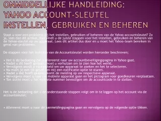 Bellen Yahoo Klantenservice Nederland