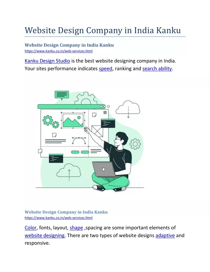 website design company in india kanku