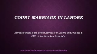 Let Know the Briefly about Court Marriage in Pakistan in 2021