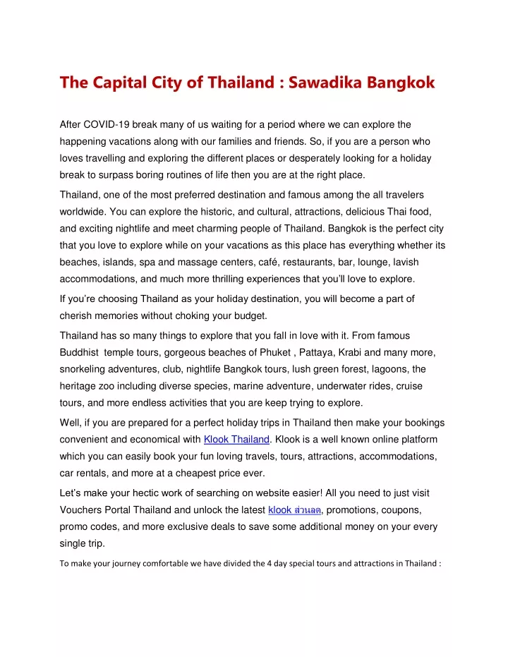 the capital city of thailand sawadika bangkok