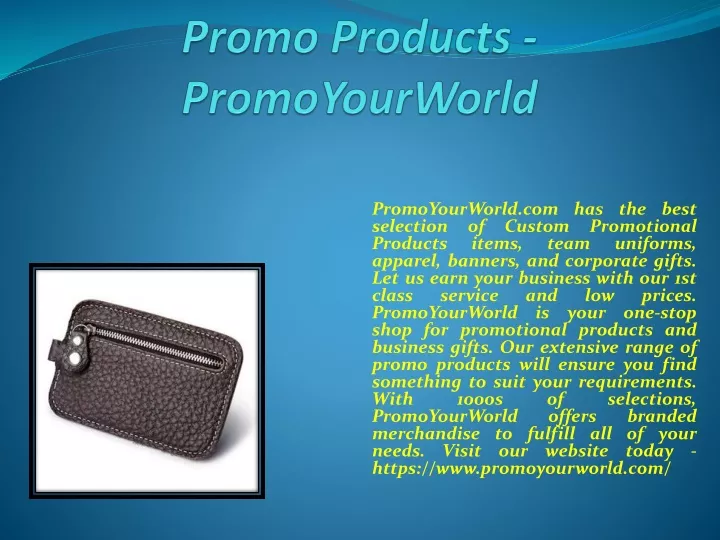 promo products promoyourworld