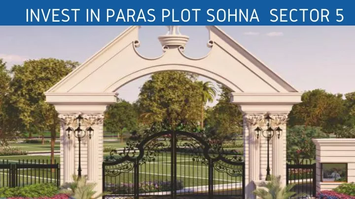 invest in paras plot sohna sector 5